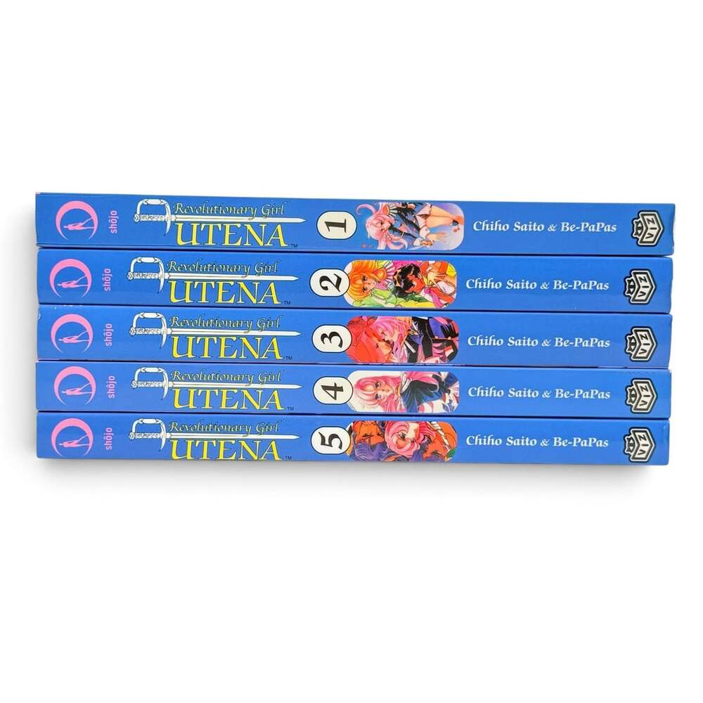 Revolutionary Girl Utena Manga Volumes 1-5 Complete Set